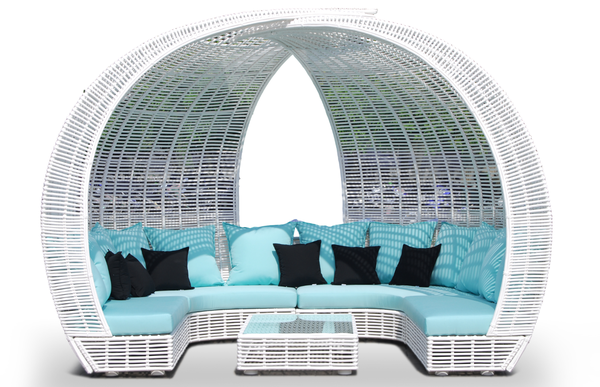 Беседка плетеная с подушками Spartan