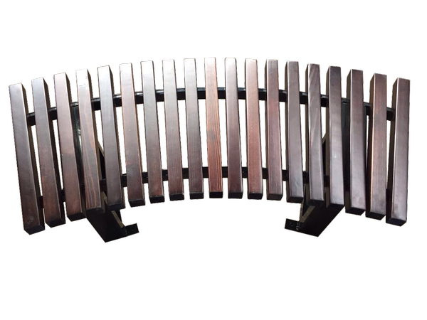 Лавочка деревяння парковая Зигзаг