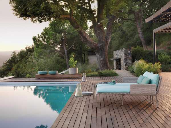 Шезлонг-лежак плетеный Key West