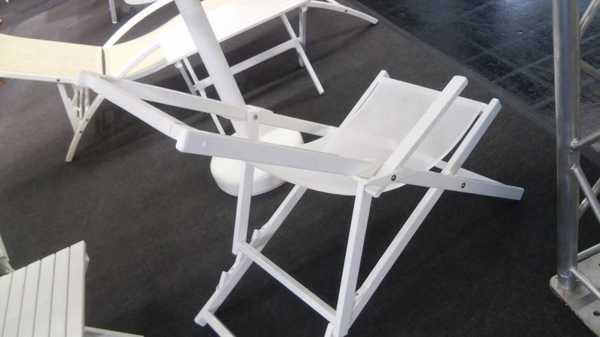 Кресло-шезлонг текстиленовое складное Sdraio