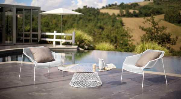 Кресло металлическое лаунж Heaven