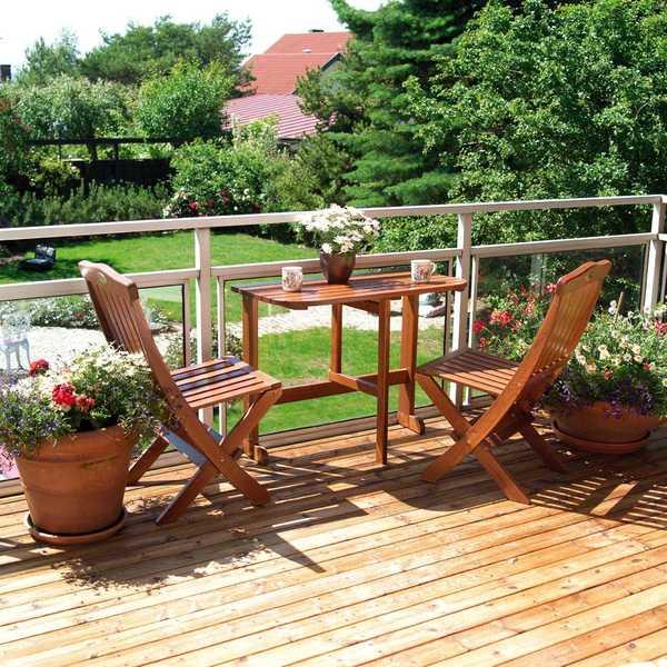 Стол деревянный балконный Twiggy