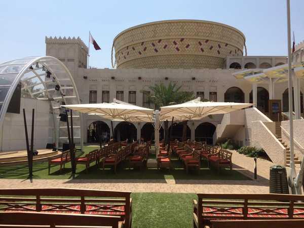 Зонт профессиональный четырехкупольный Alu Poker White