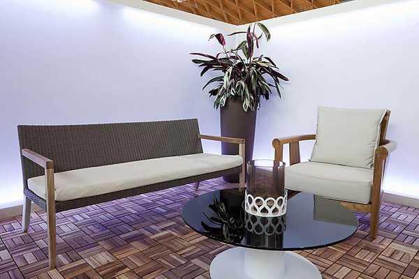 Диван плетеный трехместный Fiji