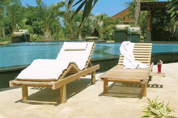 Шезлонг-лежак деревянный Los Roques