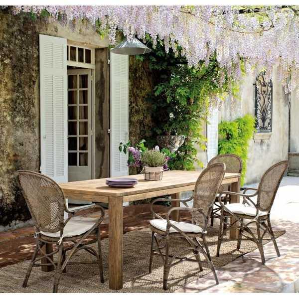 Кресло плетеное с подушкой Edelina