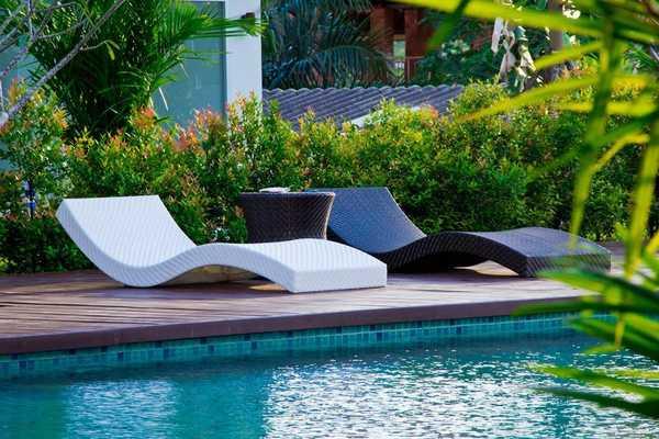 Шезлонг-лежак плетеный КРЫМ 2025 г.