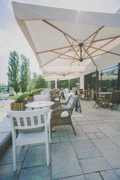 Зонт профессиональный двухкупольный Wood Double Relax