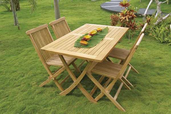 Стол деревянный обеденный Singaraja