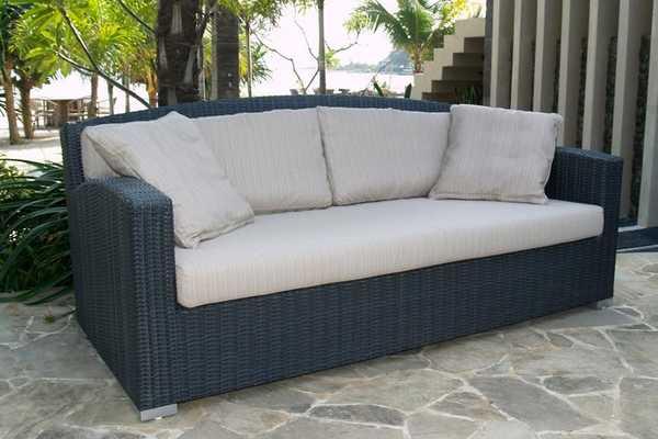 Диван плетеный трехместный Waikiki