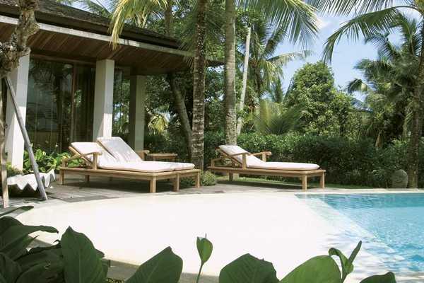 Шезлонг-лежак деревянный Saint Laurent