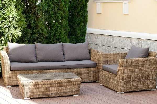 Комплект плетеной мебели Капучино