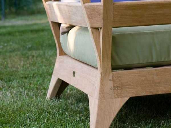 Диван 3-х местный из тика, Ethimo, Village, натуральный