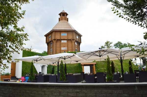 Зонт профессиональный четырехкупольный Alu Poker Dark