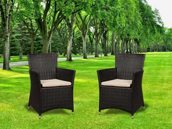 Кресло плетеное с подушкой Comfort