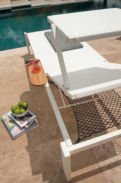 Шезлонг-лежак металлический Shine