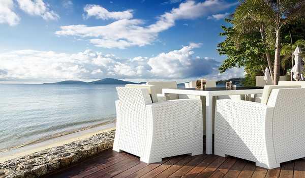 Стол пластиковый плетеный Tahiti