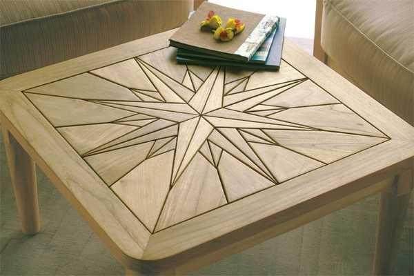 Стол деревянный журнальный Saint Laurent