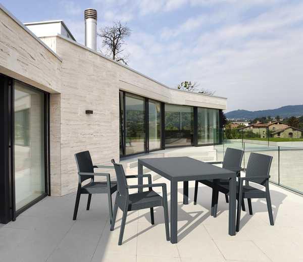 Стол пластиковый плетеный Orlando 140