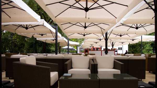 Зонт профессиональный четырехкупольный Alu Poker Dark