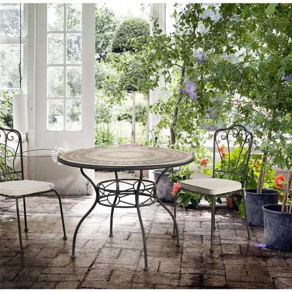 Стул металлический с подушкой Karola