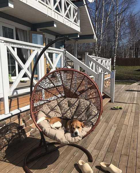 Кресло плетеное подвесное Ола