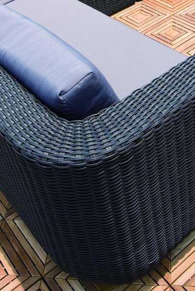 Кресло плетеное с подушками Stockholm