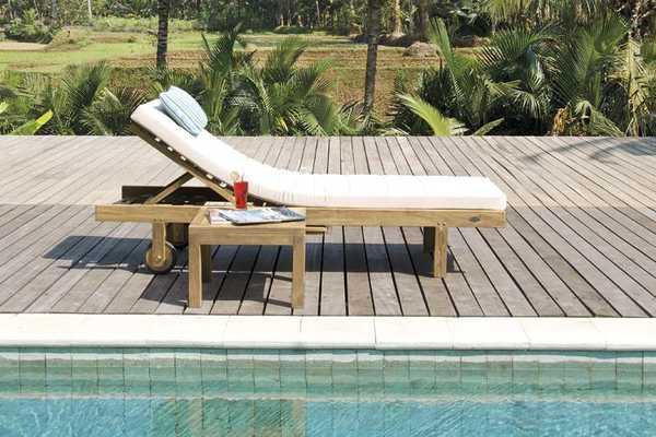 Шезлонг-лежак деревянный Los Roques