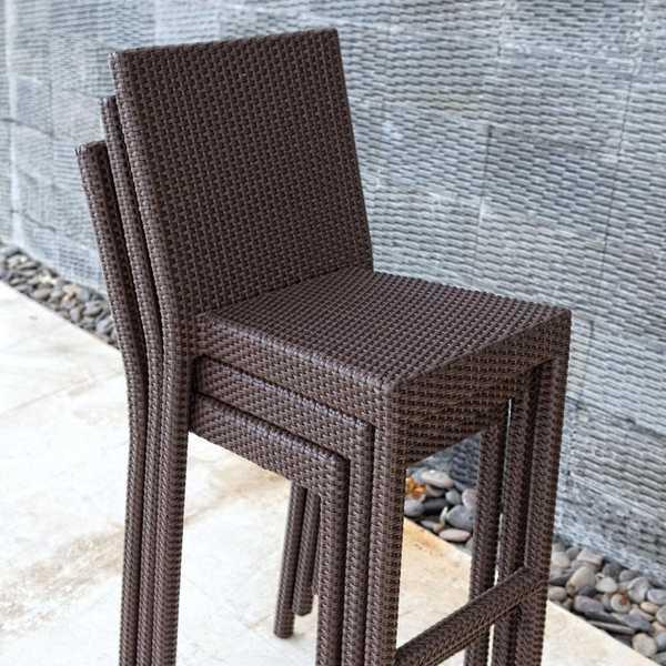 Барный плетеный стул Opal