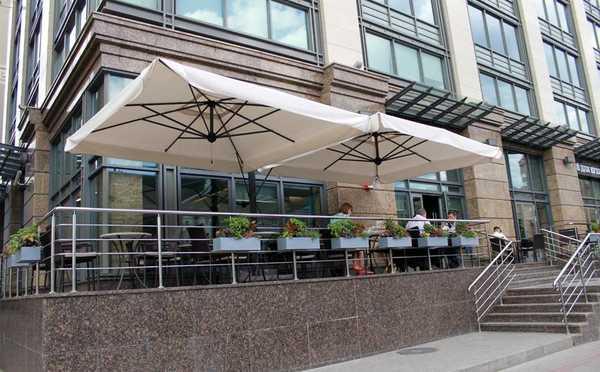 Зонт профессиональный двухкупольный Alu Double Dark