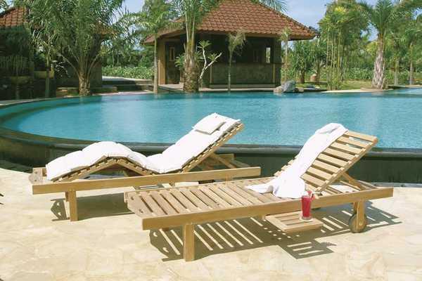 Шезлонг-лежак деревянный Los Roques