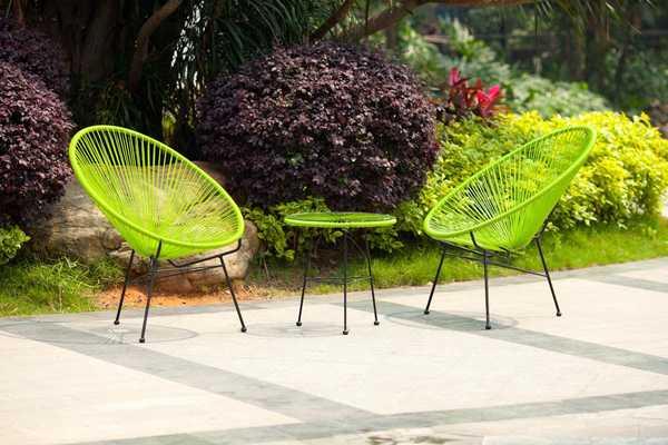 Стол плетеный со стеклом журнальный Acapulco