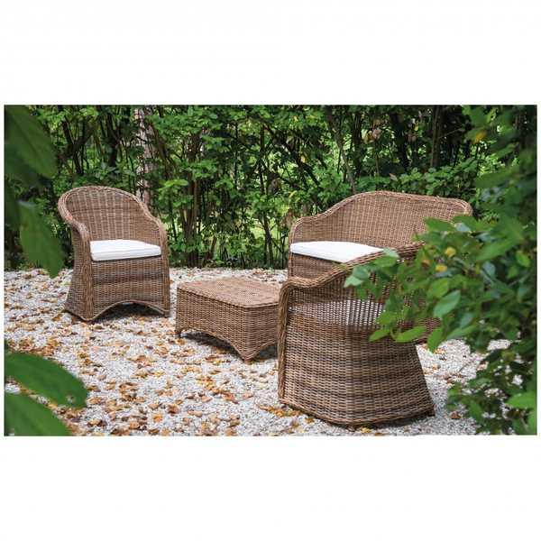 Диван плетеный с подушками Charlie