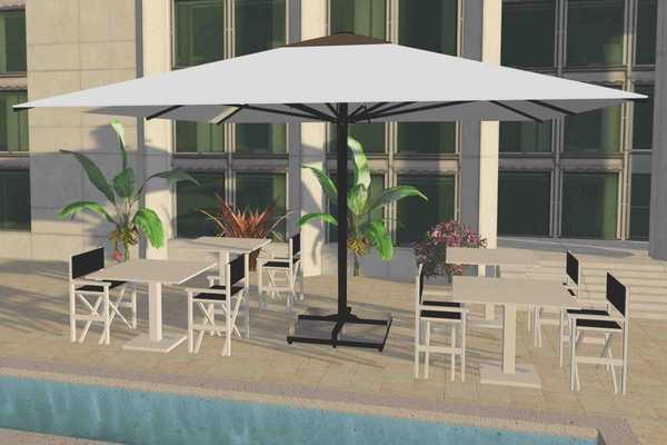 Зонт профессиональный телескопический Adone