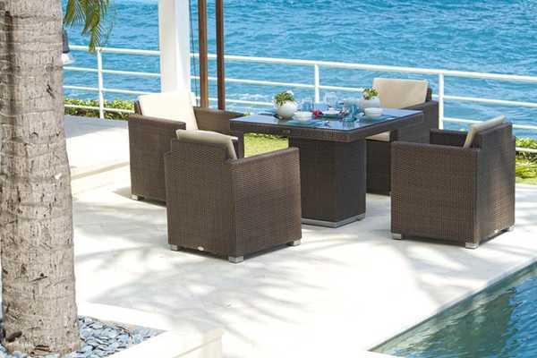 Комплект плетеной мебели на 4 персоны Pacific