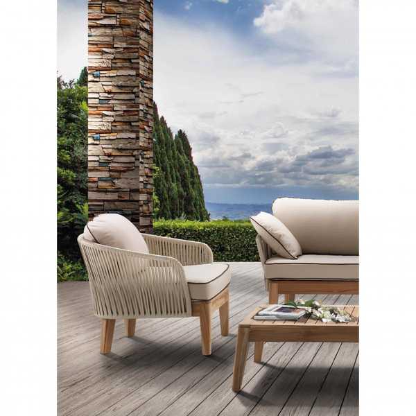 Диван плетеный с подушками Dakota