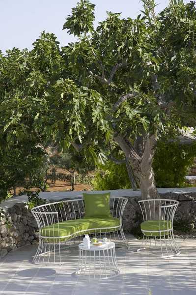 Диван металлический с подушкой Clessidra