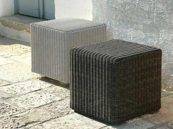 Пуф плетеный Cube