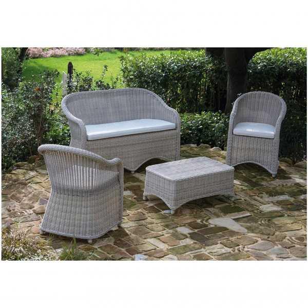 Кресло плетеное с подушкой Charlie