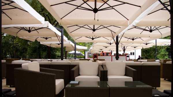 Зонт профессиональный двухкупольный Alu Double Dark