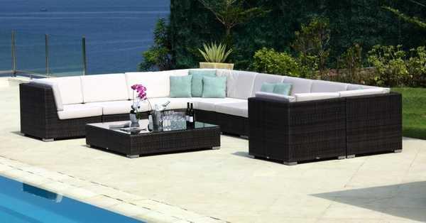 Модуль плетеный угловой Pacific