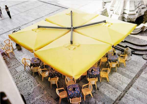 Зонт профессиональный четырехкупольный Galileo Aluminium