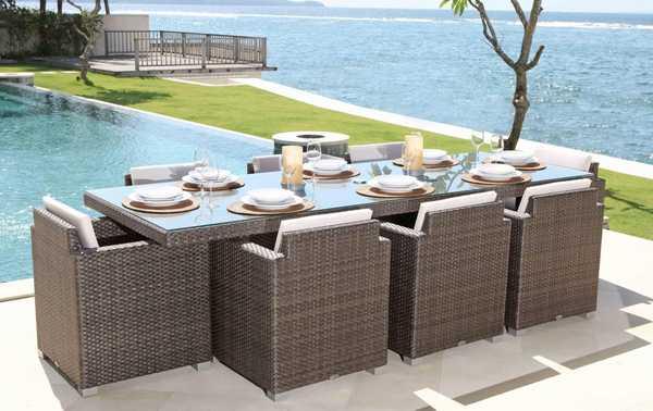 Комплект плетеной мебели на 8 персон Pacific