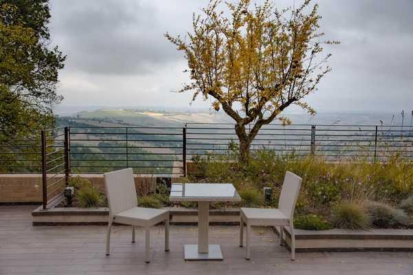 Стол плетеный со стеклом Spritz