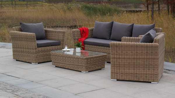 Комплект плетеной мебели Капучино