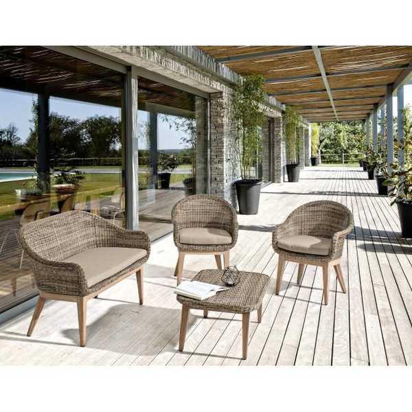 Диван плетеный с подушкой Belen