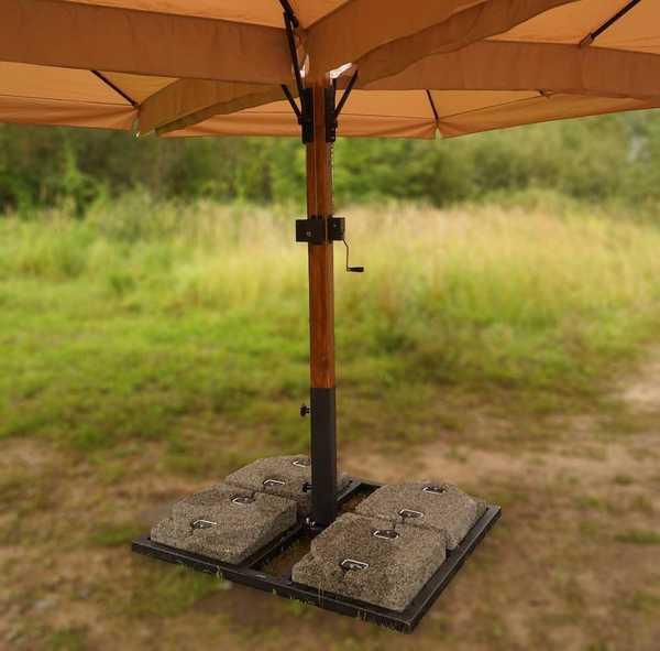 Зонт профессиональный четырехкупольный