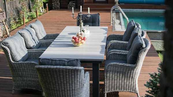 Кресло плетеное с подушками Бергамо