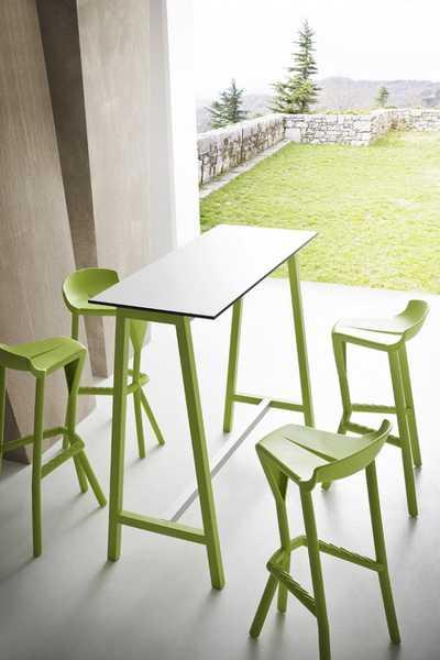 Стол ламинированный барный Step