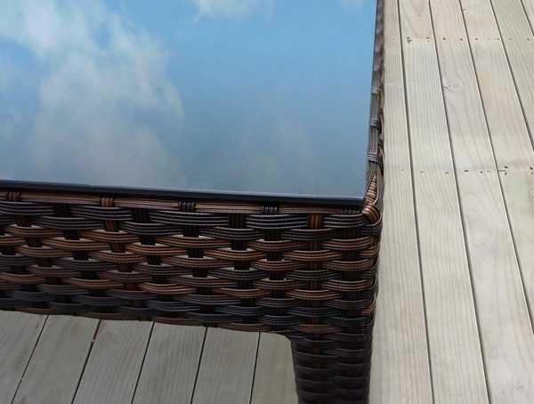 Стол плетеный обеденный Milano